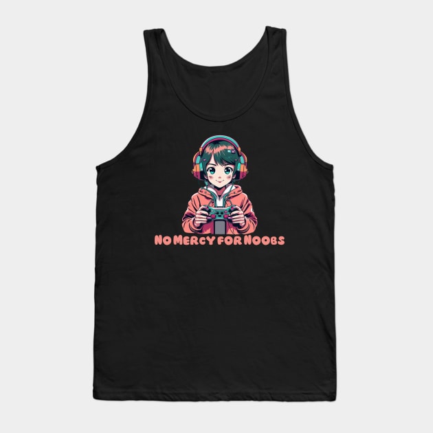 Gamer noob gamer girl Tank Top by Japanese Fever